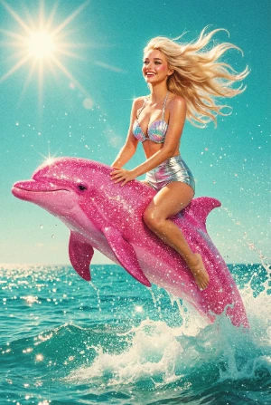 Пин-ап дельфин