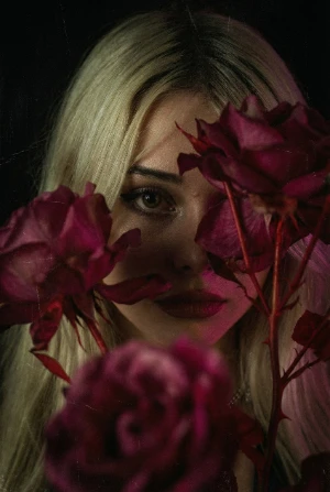 Тёмные розы