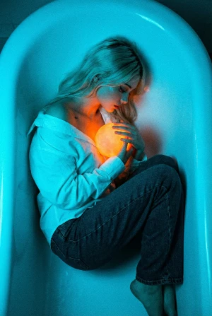 Огонь синева