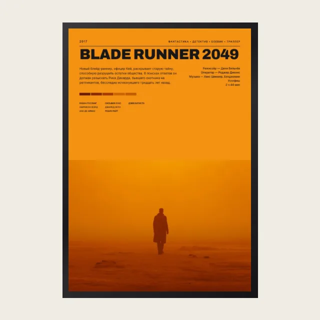 Постер Бегущий по лезвию 2049