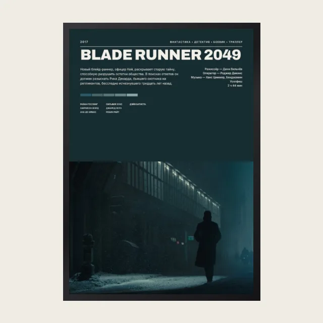 Постер Бегущий по лезвию 2049