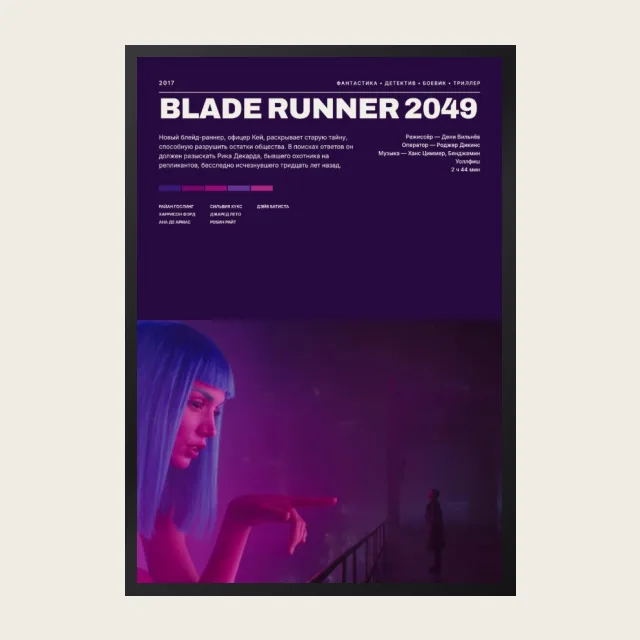 Постер Бегущий по лезвию 2049