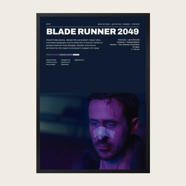 Постер Бегущий по лезвию 2049