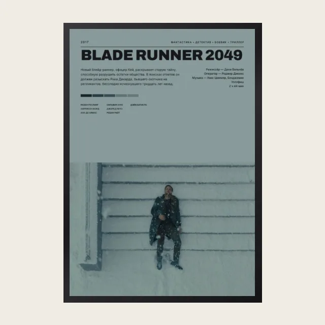 Постер Бегущий по лезвию 2049