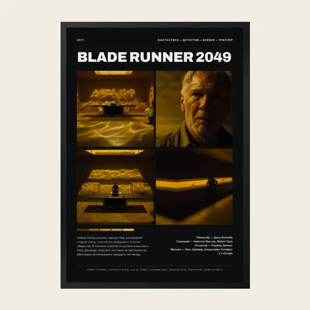 Постер Бегущий по лезвию 2049
