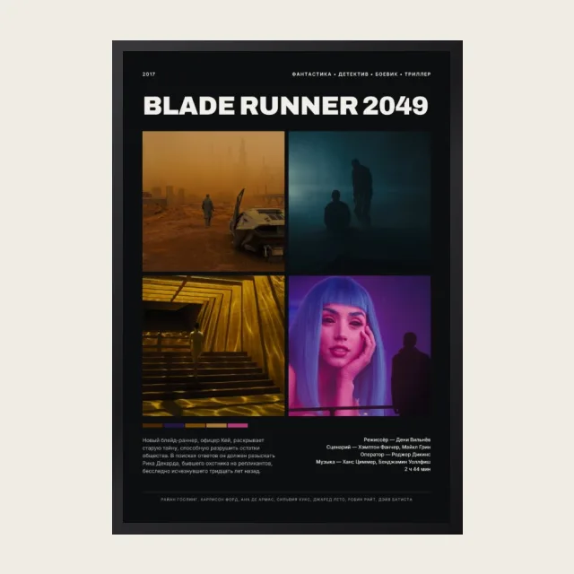 Постер Бегущий по лезвию 2049