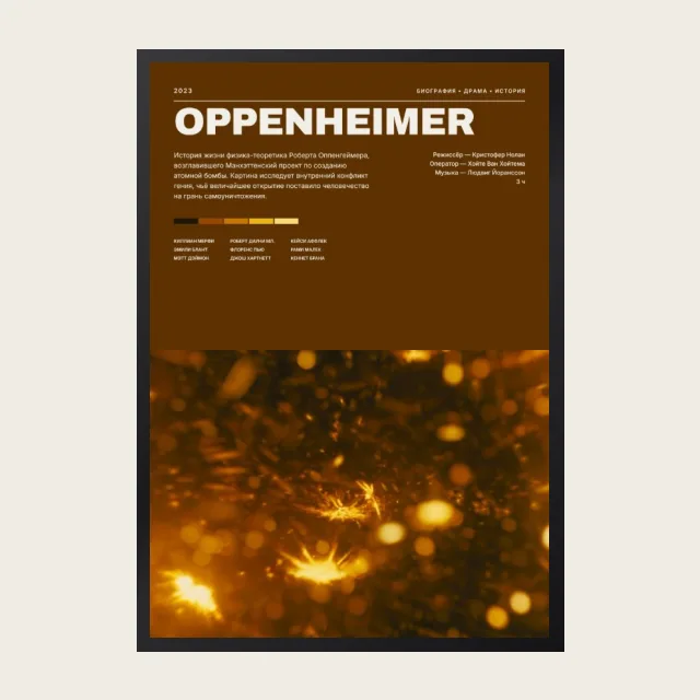 Постер Оппенгеймер